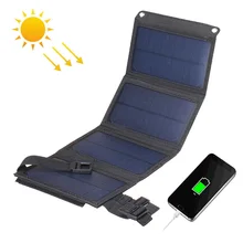 Foldable Portable Solar Panel 5V 10W Solar Battery Charger for iPhone IPad Samsung Huawei Xiaomi OnePlus OPPO Vivo Honor LG etc.