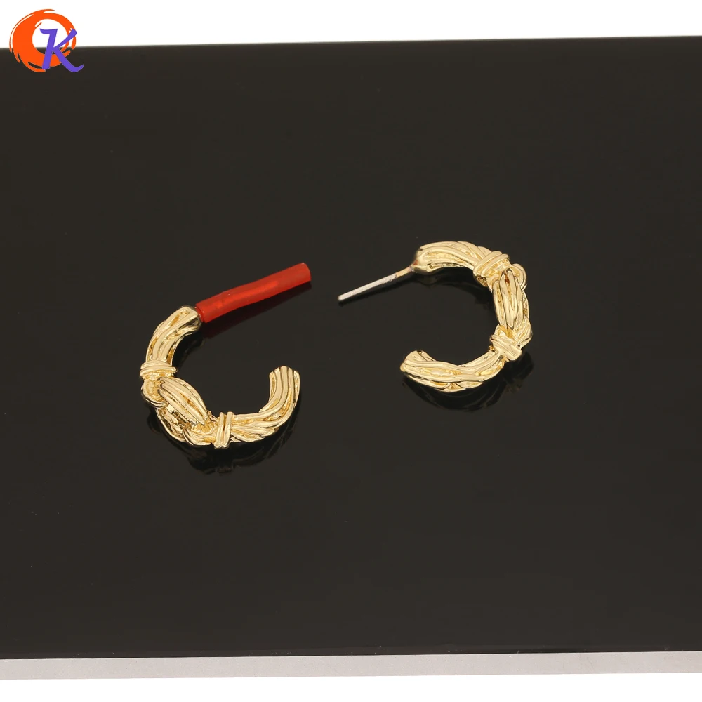 

Cordial Design 100Pcs 9*19MM Jewelry Accessories/Earrings Stud/Hand Made/Tie Kont Shape/DIY Jewelry Making/Earring Findings