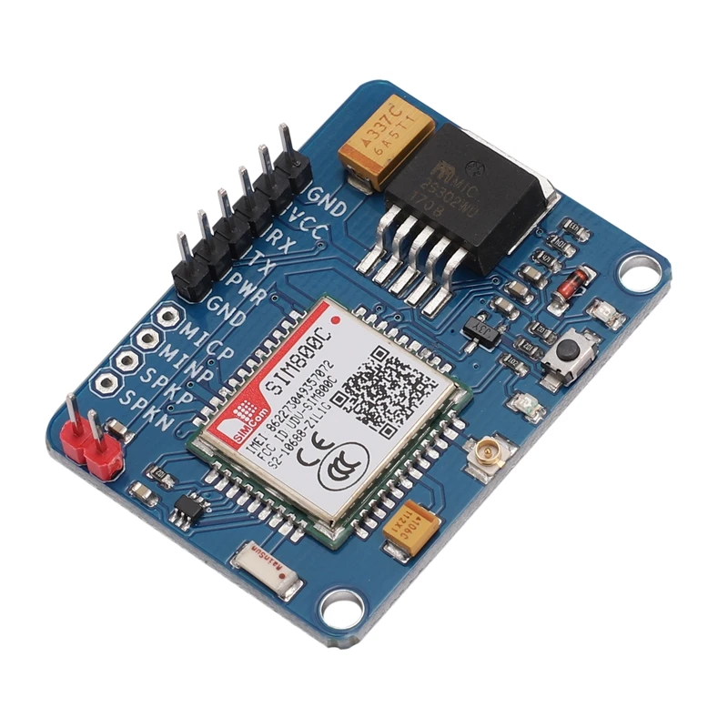 SIM800C GPRS модуль gsm sim беспроводной ttl макетная плата замена SIM900A с 2 4G антенна IPX
