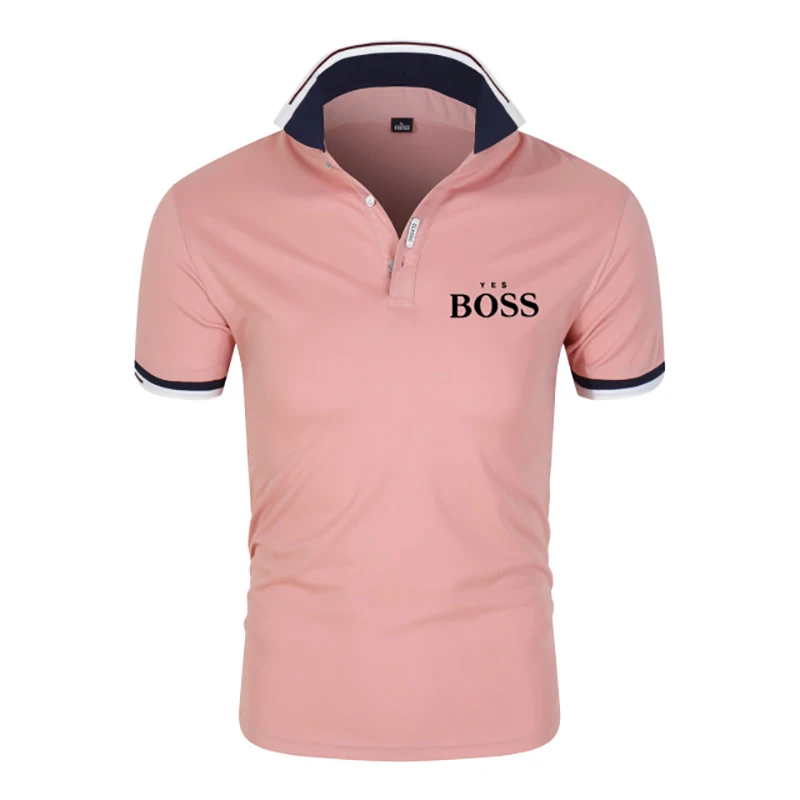

polo shirts Men's Knitted Lapel Short-Sleeved Brand Jersey Men's shirt Outdoor Sports And Leisure Breathable Short-Sleeved