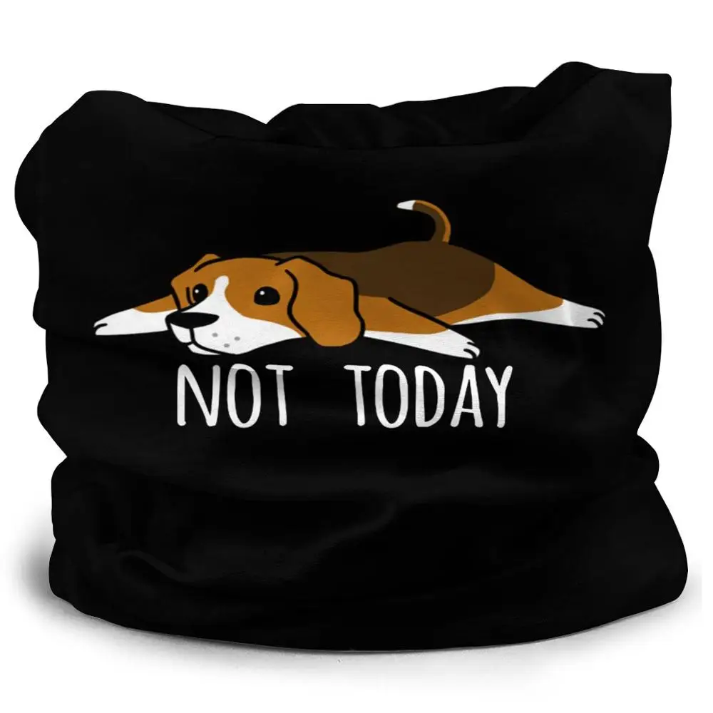 Женская забавная черная резинка не сегодня с изображением собаки Бигля