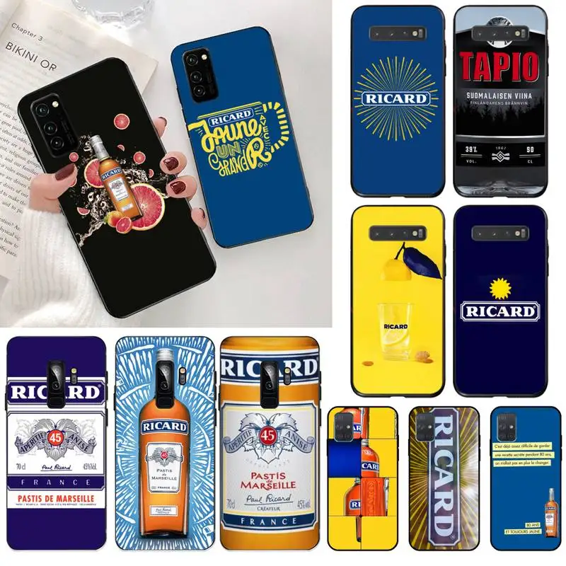 

HPCHCJHM Ricard Coque Shell Phone Case for Samsung S20 plus Ultra S6 S7 edge S8 S9 plus S10 5G