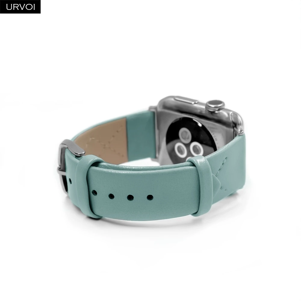 Ремешок URVOI для Apple Watch series 6 5 4 3 2 SE браслет из искусственной кожи с алмазной