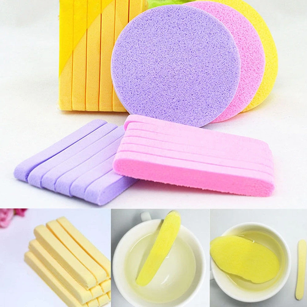 

12 Anti-bacterial And Tear-resistant Makeup Brush Strips Sponge Clean Soft Compressed Y5D7