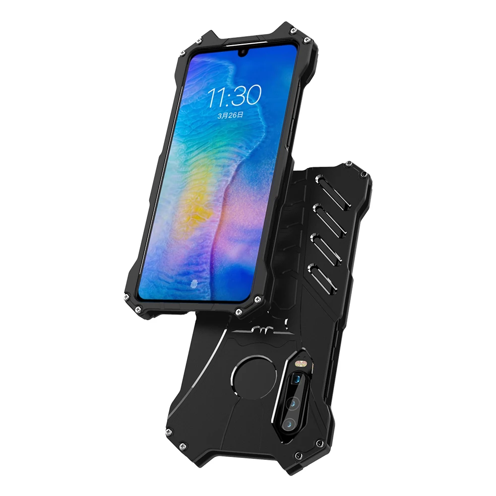 Чехол для Huawei P30 P20 Pro Lite Роскошный Алюминиевый металлический чехол сверхпрочный