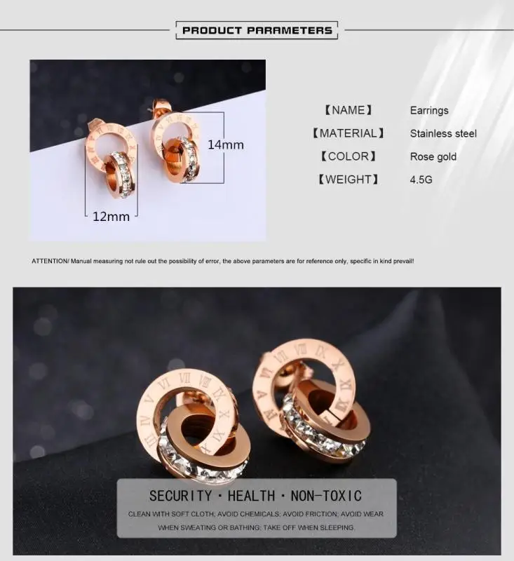 Женские серьги гвоздики Oumart модные простые маленькие квадратные в европейском и