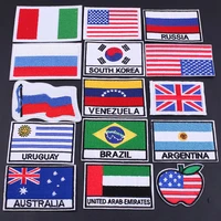 2021 embroidery patch of national flag badges of various countries high temperature ironing patch used for clothes bags decor
