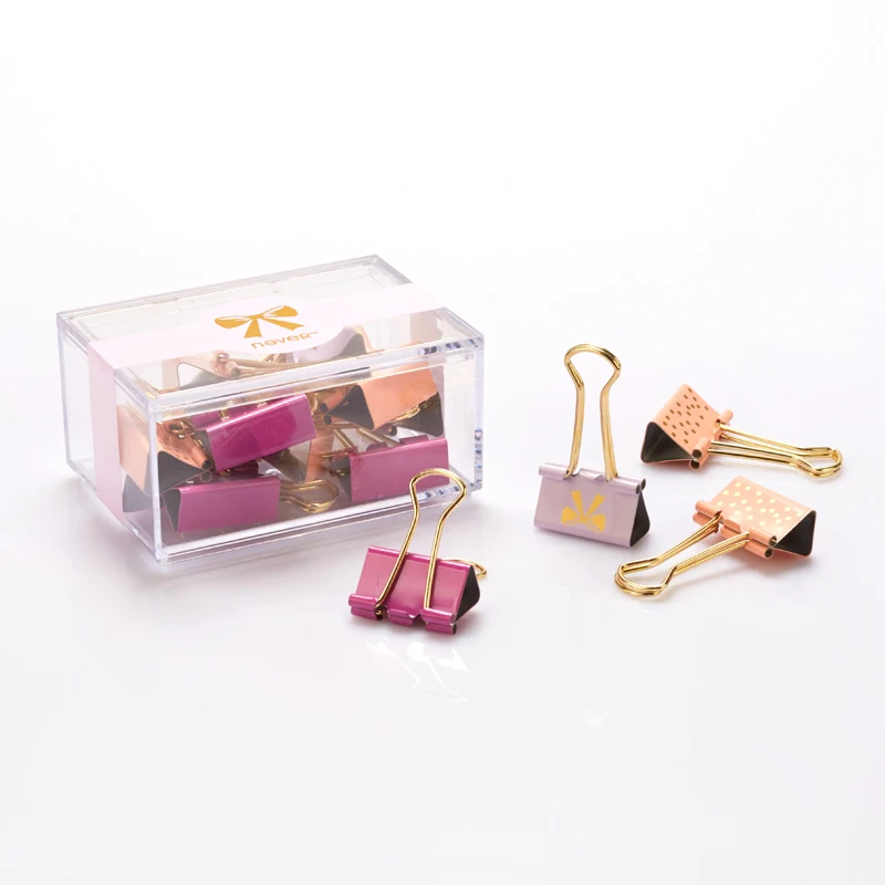 Металлические креативные розовые зажимы 2018 модные канцелярские товары для книг