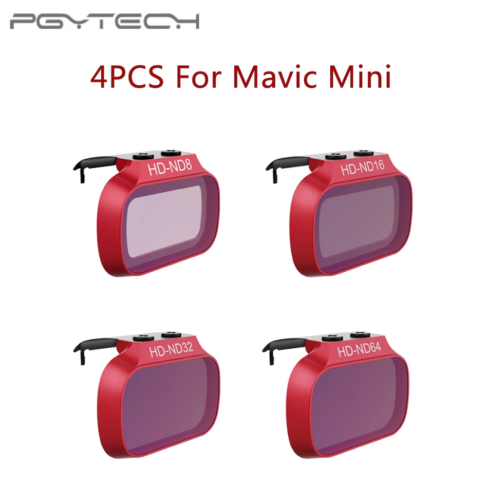 4 шт. фильтры для объектива ND DJI Mavic Mini /Mini 2 8 16 32 64 PL набор фильтров ND8 ND16 ND32 ND64