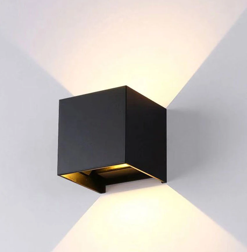 Светодиодный Алюминий настенный светильник Уличный 6 Вт/10 Вт с регулируемым