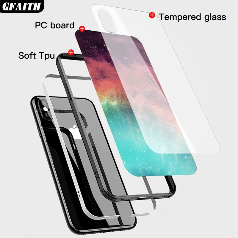 Чехол GFATIH для OPPO A9 чехол с принтом перьев звездное небо дизайнерский чехол из закаленного стекла для телефона для Oppo A5 чехол Funda