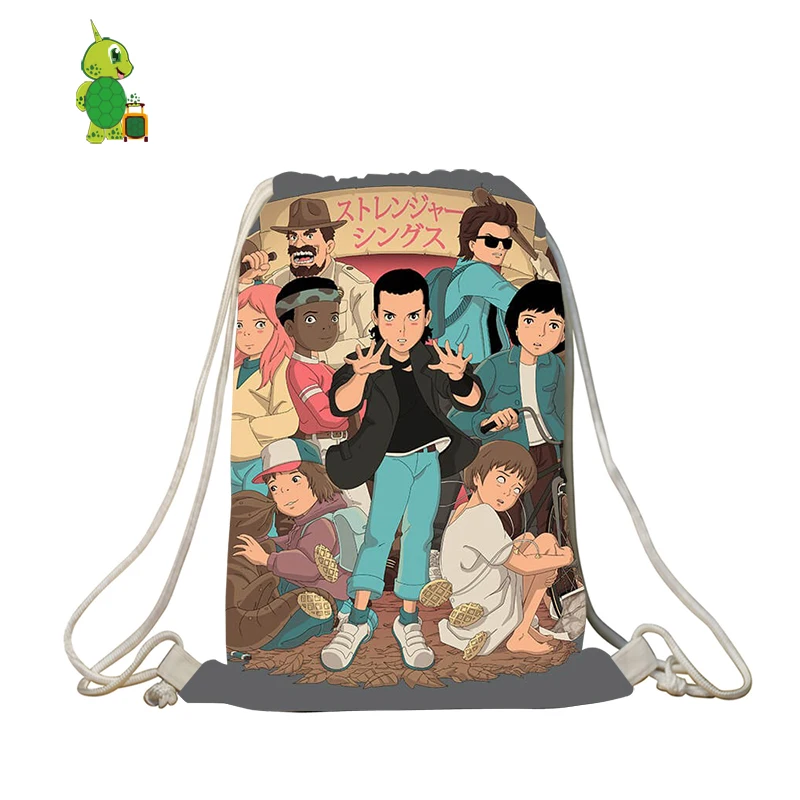 Рюкзак на шнурке для девочек подростков детский дорожный ранец книг с надписью