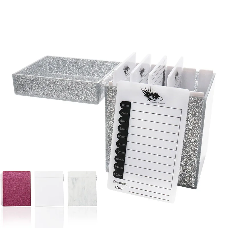 

5/10 Layers Eyelash Storage Box 4 Colors Makeup Organizer Eyelash Glue Pallet Lashes Holder Grafting Eyelash Extension Tool