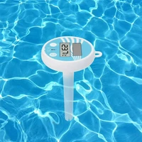 outdoor float home spa digital swimming pool thermometer solar powered water temperature tester