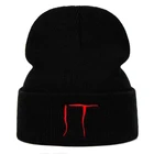 Шапка-бини Stephen King's It из хлопка с вышивкой для мужчин и женщин, вязаная зимняя шапка, однотонные шапочки в стиле хип-хоп, унисекс, ужасная пленка