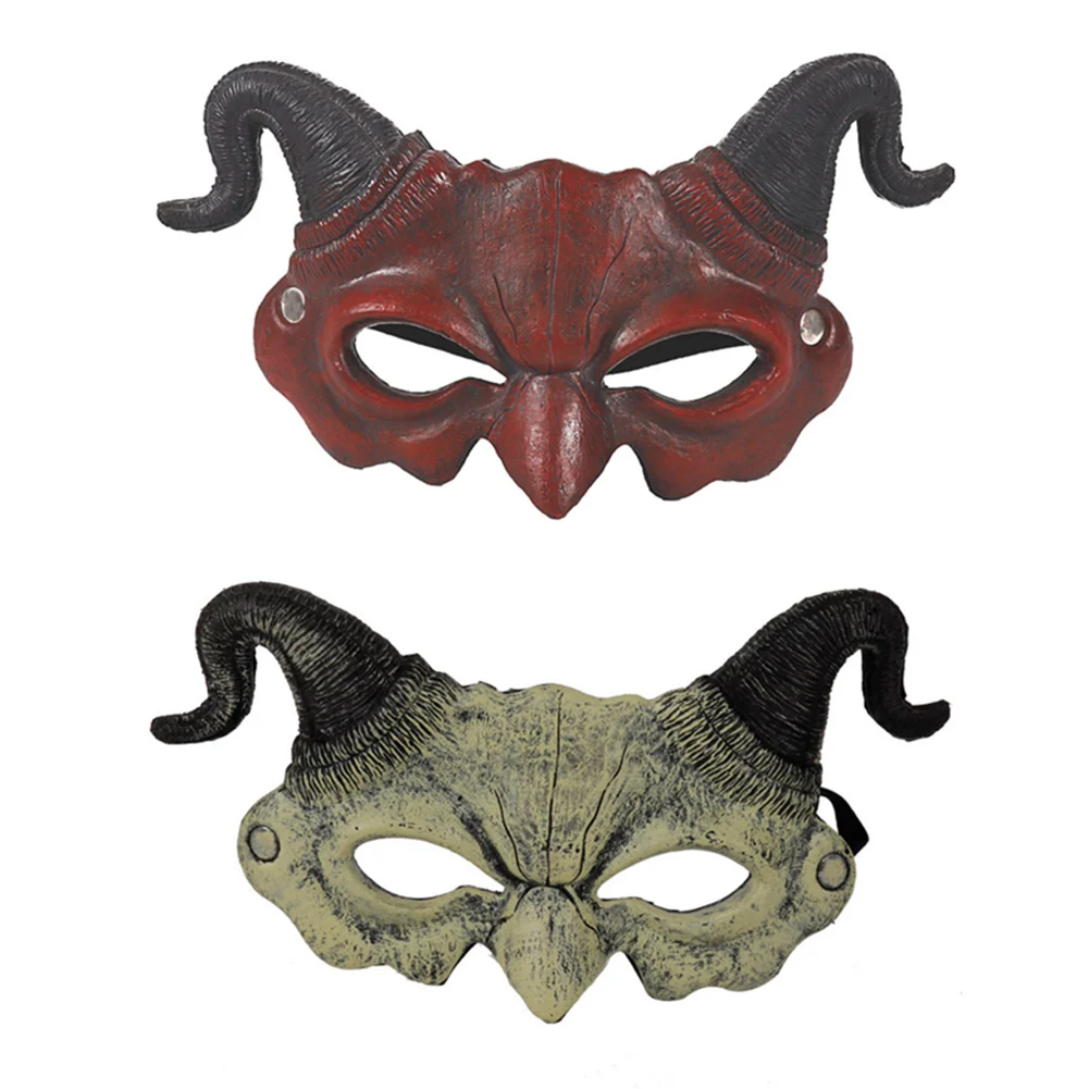 Маска Дьявола на Хэллоуин с когтями половину лица страшные маски для Хеллоуина
