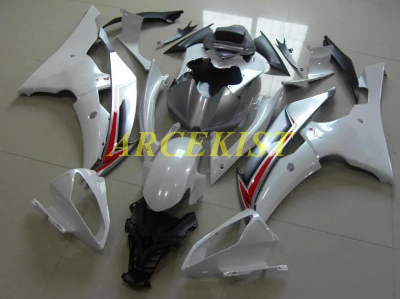 

НОВЫЕ комплекты обтекателей из АБС-пластика, подходят для Yamaha YZF-R6 R6 08 2008 2009 2010 2011 2012 2013 2014 2015 2016, кузов белого и серебристого цвета