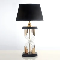 american post modern fashion crystal table lamp luxury designer led desk lamps hotel villa hall study coffee home decor salon