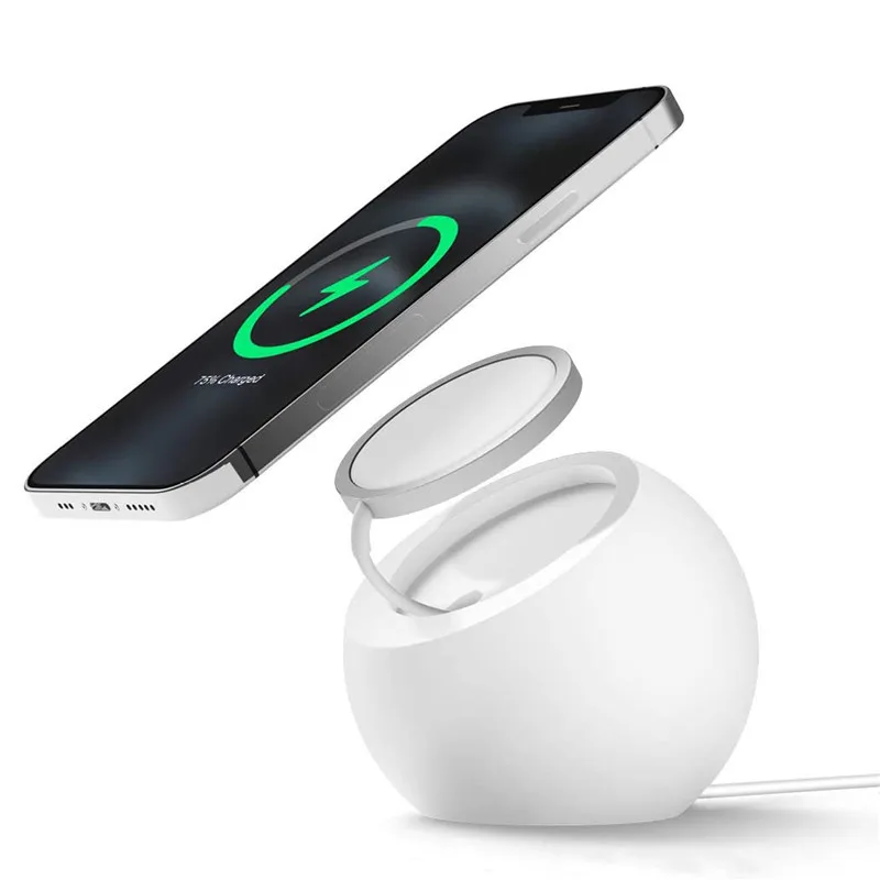 

Charger stand, silicone desktop charging dock, Apple iPhone 12 Pro Max Mini