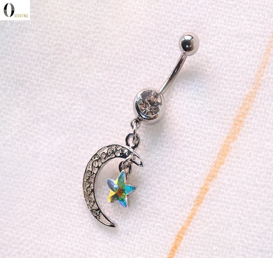 

Star Noon Navel piercing surgical steel Belly Button Ring Piercing Navel Body Jewelry