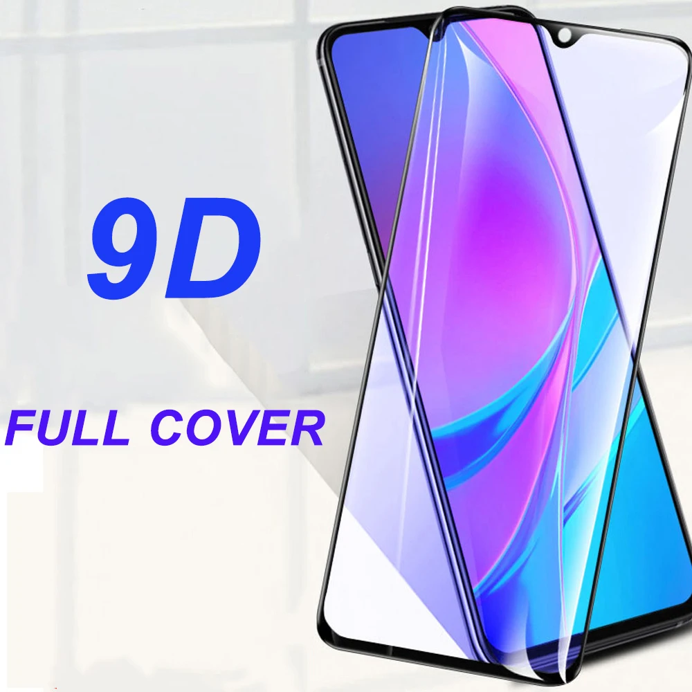 Защита экрана для Xiaomi Redmi Note 9 Pro Poco X3 Pocophone F1 F2 9s 9A 8T 8 8A 10X Mi 9T A3 Lite SE полное закаленное