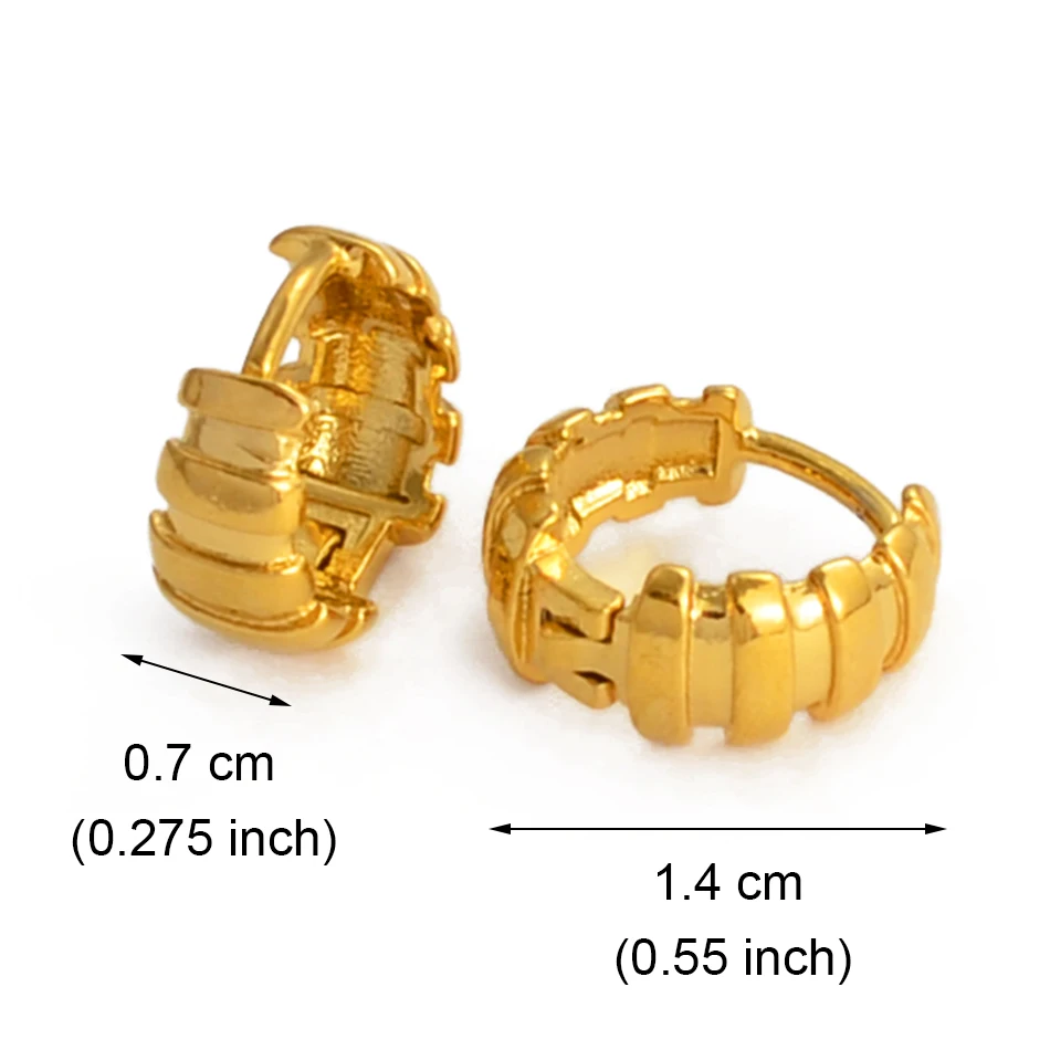 Маленькие серьги-гвоздики Anniyo золотого цвета для женщин и девочек оптовые цены