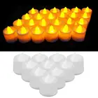 Светодиодная светильник Па-свеча, беспламенная имитация чая, свадебная свеча, украшение для дома, декоративные аксессуары