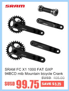 SRAM FC X1 1000 жира GXP 94BCD mtb горный велосипедный шатун со звездочкой 11 Скорость 30T 170/175 мм снегоход sprocketwheel оси велосипеда части