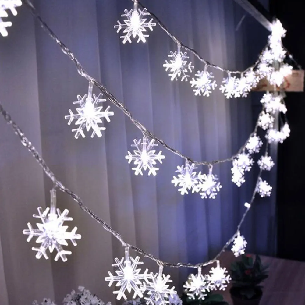 

LED Snowflake Shape Light String Fairy Lights Christmas Decoration 120CM