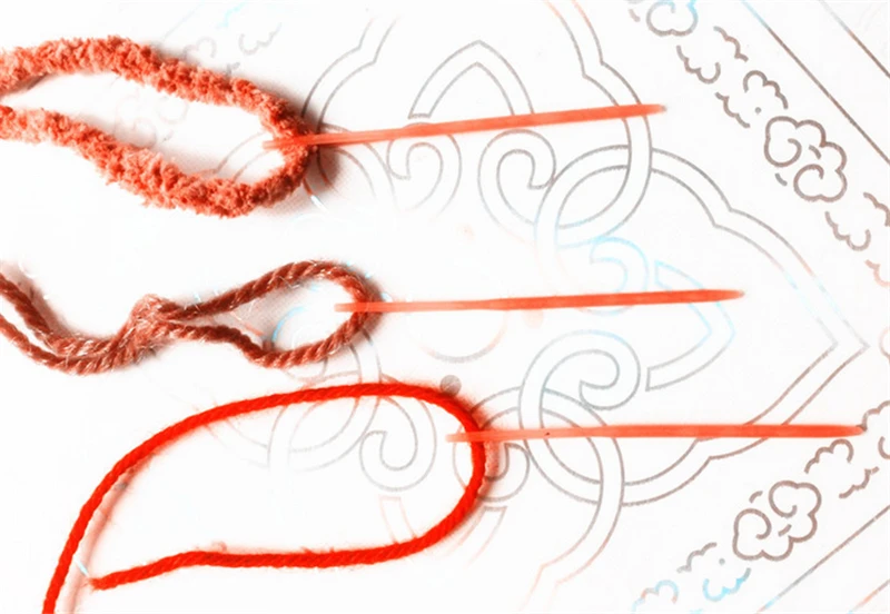 50 шт. пластиковые спицы для вязания инструмент шитья игла рукоделия 7 см разные