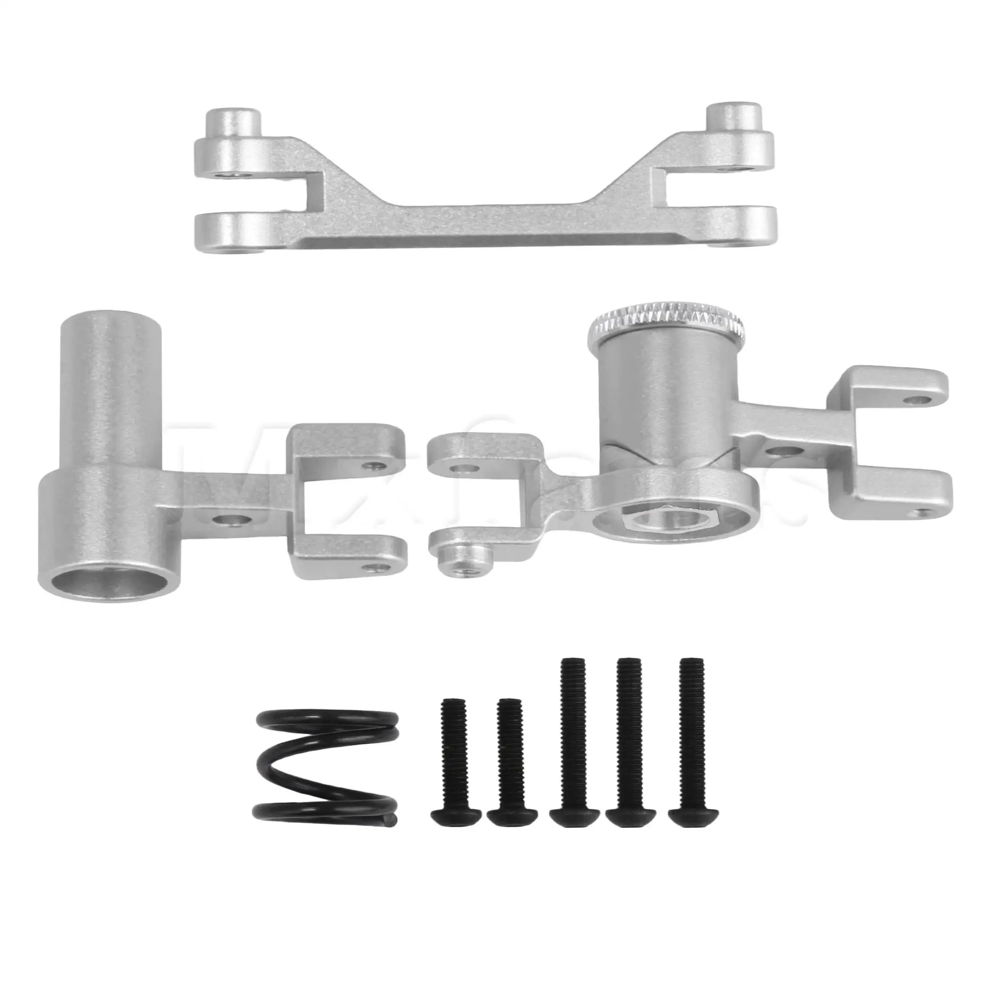 

Silver Alloy Steering Assembly Replacement for Traxxas 4WD RC Car 1:7