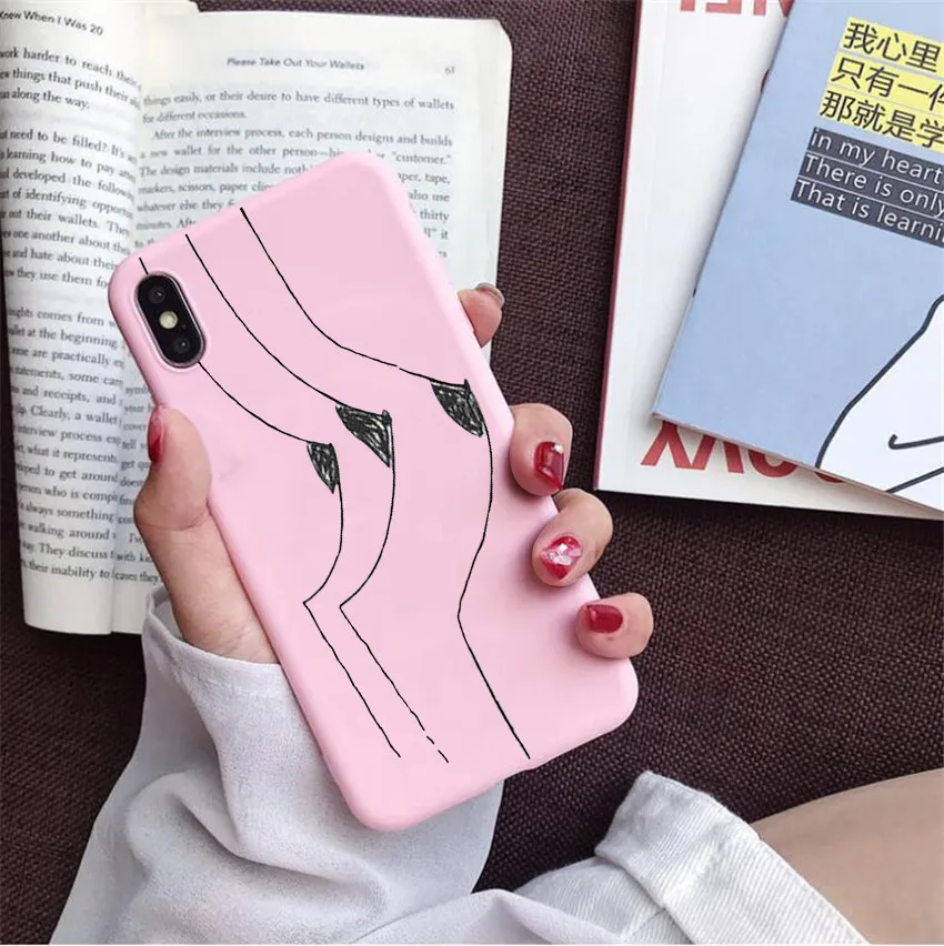 FHSR-23261 Забавный абстрактный художественный чехол с линиями для iphone 7 8 6 6s 11 pro plus чехол Модный чехол для телефона s мультяшный женский чехол для iphone X XS MAX - Цвет: FHSR-23261
