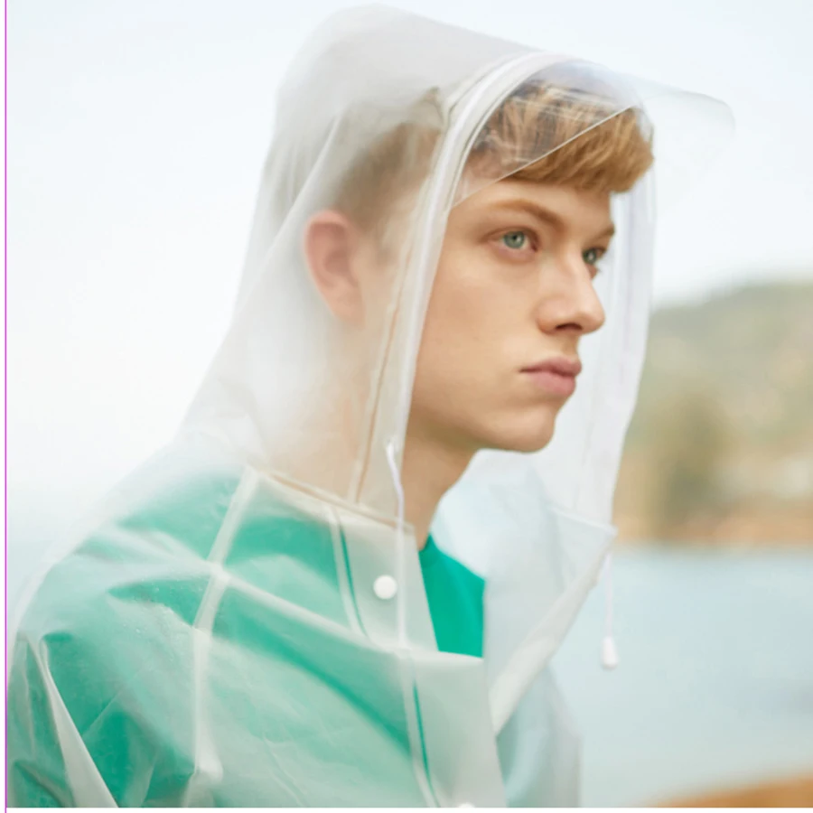 Взрослый Для женщин Водонепроницаемый дождевая куртка дождевик Eva ветровка