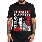 Футболка с аниме Akira для мужчин и женщин, Модная хлопковая рубашка в стиле хип-хоп, топ в японском стиле унисекс, мужские топы