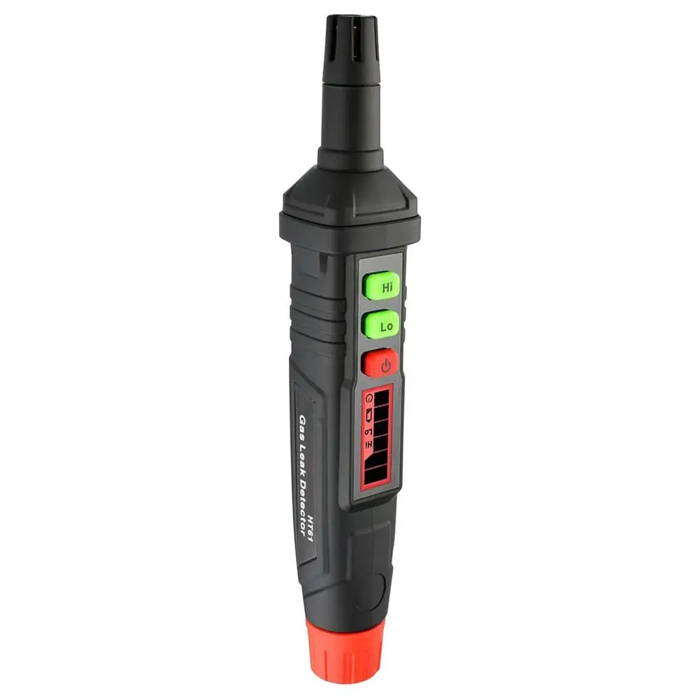 

Детектор Утечки газов портативный ручной анализатор высокой чувствительности с ЖК-дисплеем и питанием от батареи определяет горючие газы