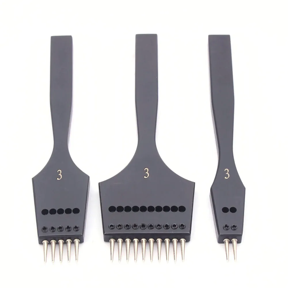 Инструмент для перфорации кожи острый отверстие со сменной головкой съемный