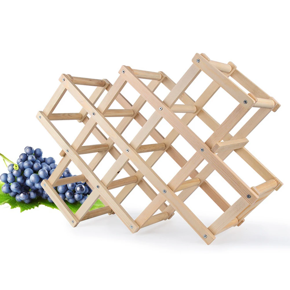 Деревянные держатели для бутылок вина креативные Практичные складные