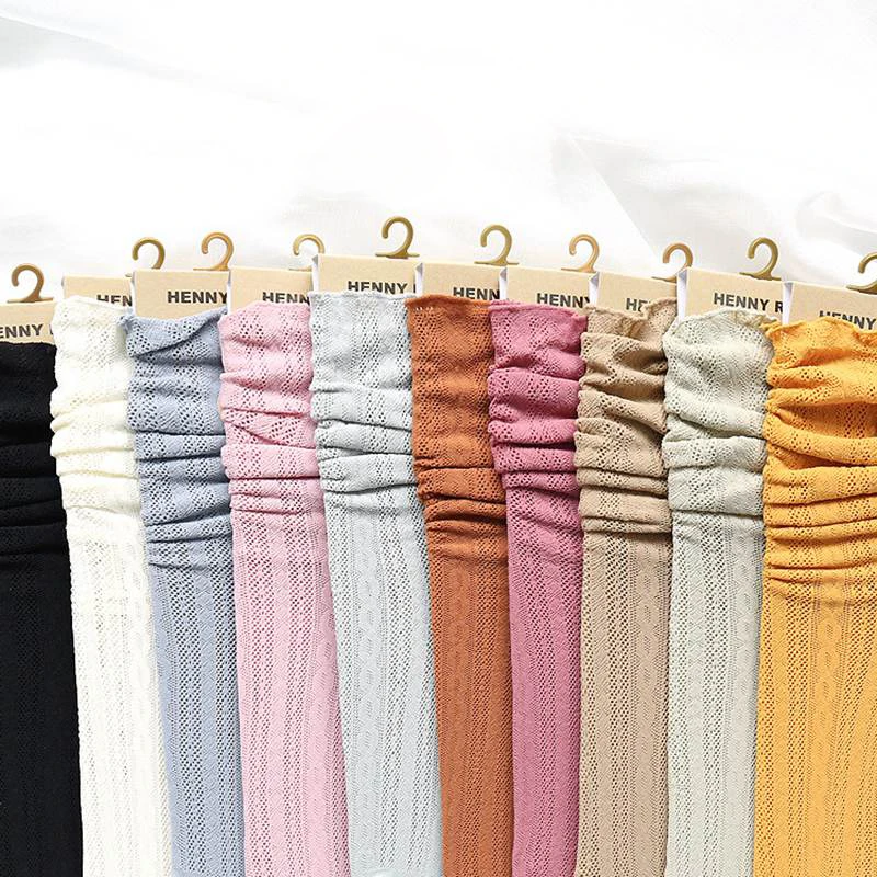 Ажурные крючком женские носки летние белые однотонные средней длины винтажные