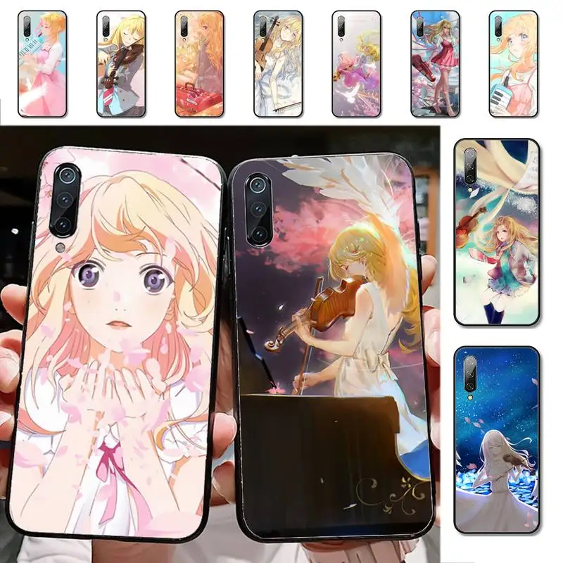 

YNDFCNB Japan Anime Your Lie in April Phone Case for Xiaomi mi 8 9 10 lite pro 9SE 5 6 X max 2 3 mix2s F1