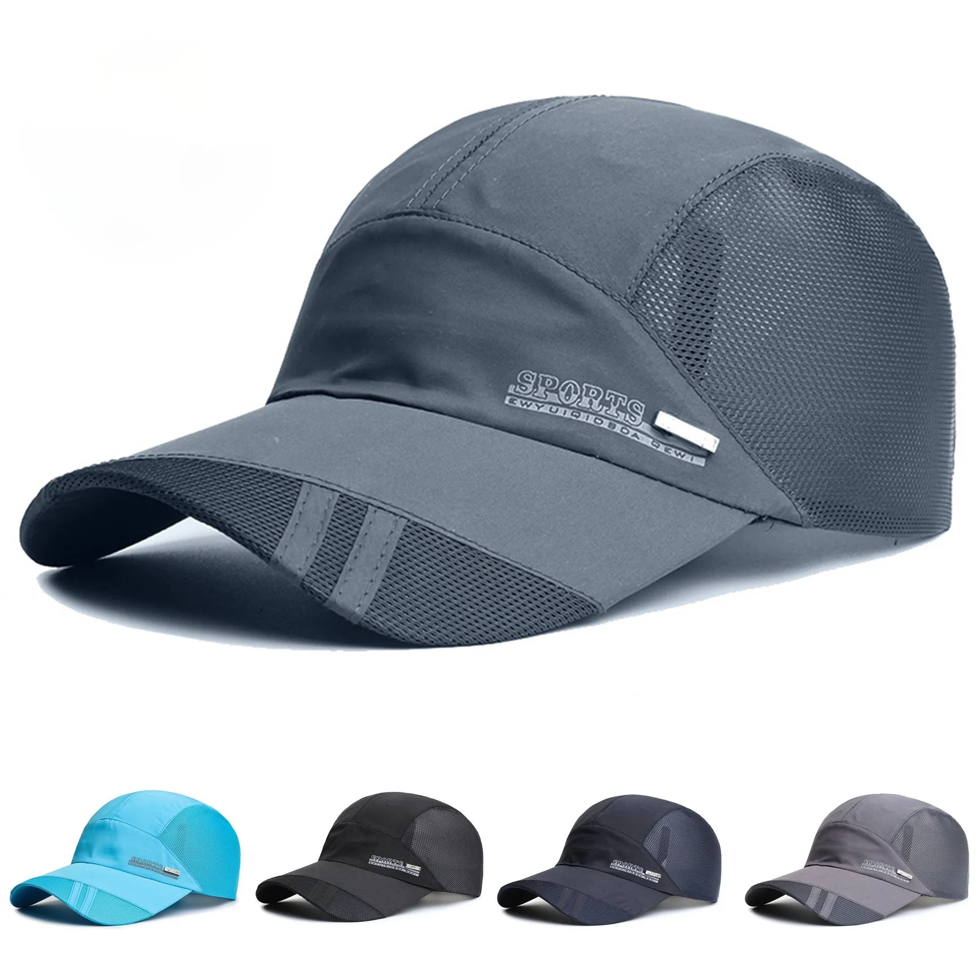 

Hats Men Women Baseball Cap Thin Light Sun Protection Visors Breathable Outdoor Recreational Fishing 55-62cm Adjustable Unisex