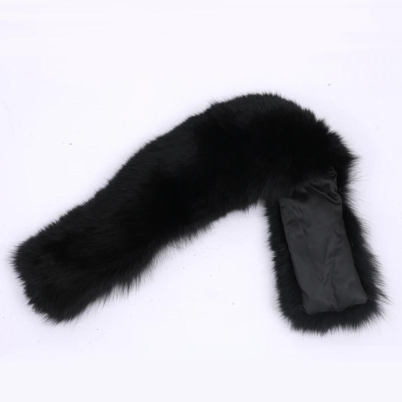 Женский меховой шарф роскошный Теплый из 100% натурального меха лисы 60 см 65 70 75