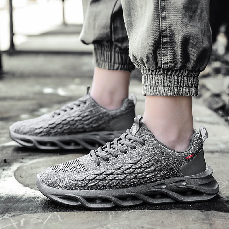 

Men Breathable Non-slip Mens Lace Up Lightweight Men Footwear White Sports Shoes Autumn Men's Sneakers Casual Shoes NanX328