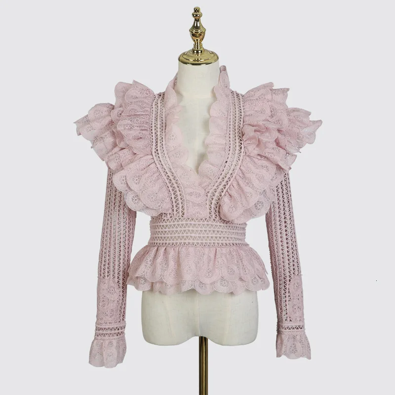 2020 с v образным вырезом оборками кружевные открытыми плечами длинными рукавами