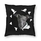 Левретка Чехлы Диван Гостиная уиппет Sighthound собака квадратная Подушка Чехол 45x45cm