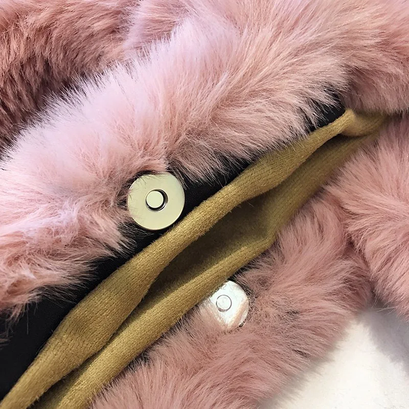 Плюшевая Сумка-тоут контрастных цветов женская сумка на цепочке сумки для женщин