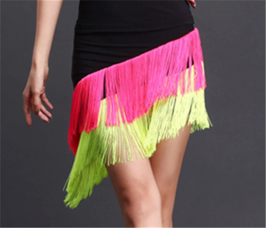 Latin Dance Skirt New Sexy Women Samba Tango Kinds Of Tassels Dresses Satge Competition Performamnce Salsa Lady Dancewear | Тематическая