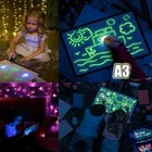 Доска для рисования со светодиодной подсветкой, 1 комплект