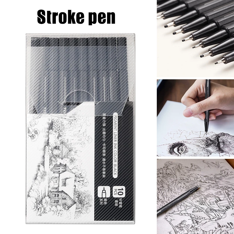 

Drawing Pen Fine Line Marker Black Ink Micron Sketching Comics Drawing Art Supplies GDeals