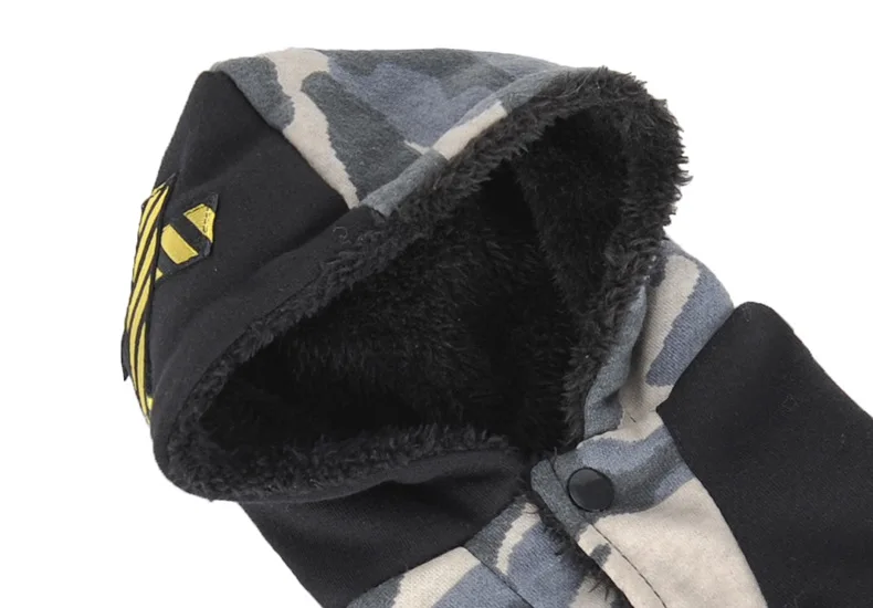 

Autumn and Winter Big Dog Hoodies Thickened Large Dog Plus Velvet Warm Cotton Clothes Golden Retriever Camouflage Winter Clothes