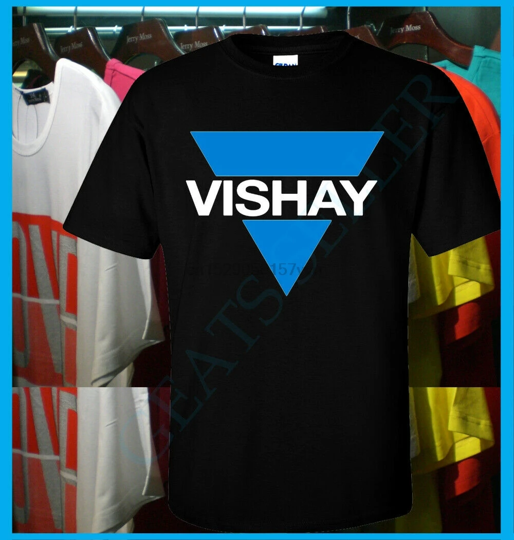 Новый Vishay логотип Intertechnology полупроводниковой компании футболка S-3XL - купить по